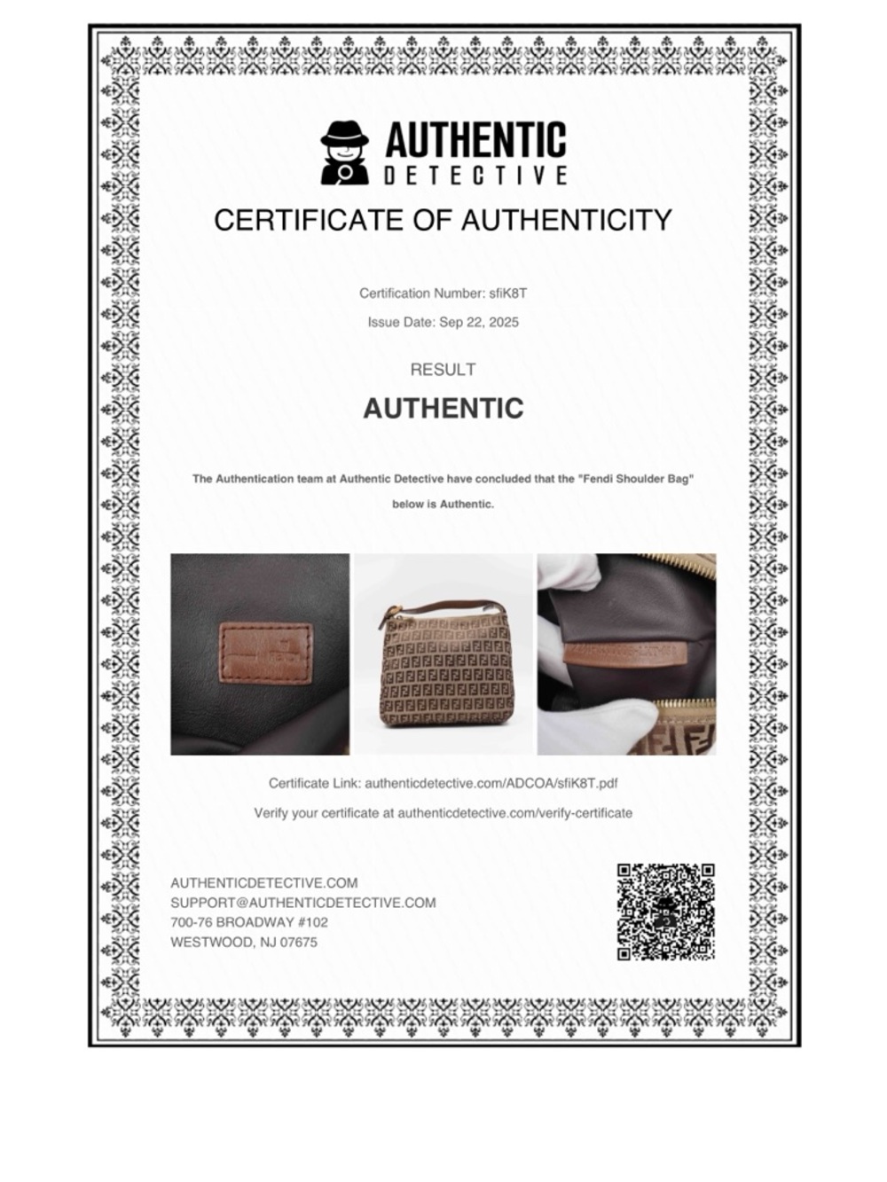 Fendi Brown and Tan Zucca Canvas Wristlet - Picture 12 of 12